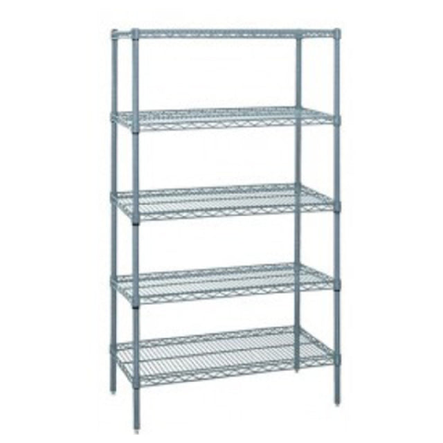 Quantum WR86-1872GY-5 Wire Shelving Starter Kit 72"W X 18"D X 86"H 600 800 Lb. Capacity