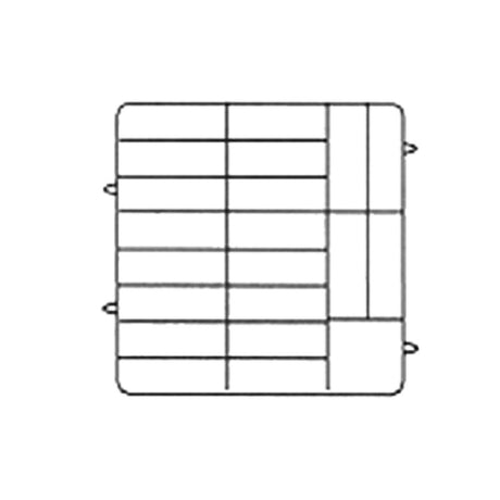 Vollrath PM2006-3-19 Plate Crate® Dishwasher Rack 4-3/4" To 6-1/2" Dia. (3) Extenders With Wire Dividers