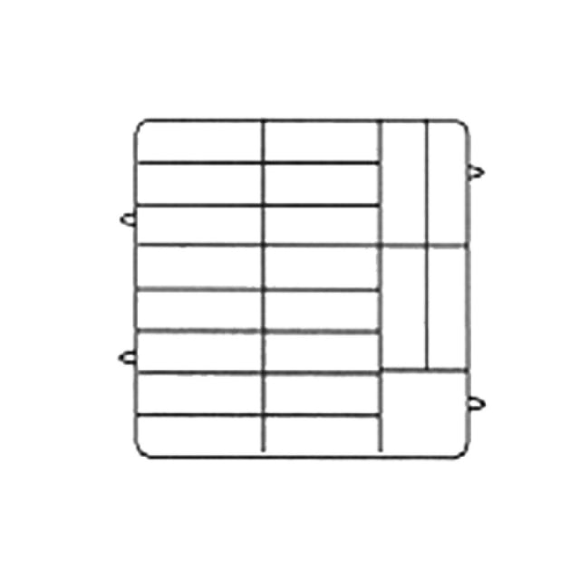 Vollrath PM2006-3-19 Plate Crate® Dishwasher Rack 4-3/4" To 6-1/2" Dia. (3) Extenders With Wire Dividers