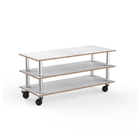 Steelite MGCMLX01CSXH - Modular Classic Large Unit White Carrera Stainless Steel