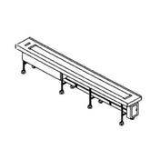Piper Products FABRIC-14 - Tray Make-Up Conveyor, Single Fabric Belt, Stainless Steel Belt Pan