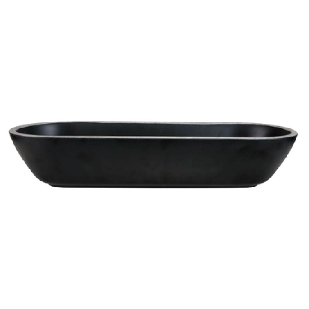 GET Enterprises B248152-SLVB Elite Global Solutions Bowl 70 Oz. 15-1/8"L X 5-7/8"W X 3"H