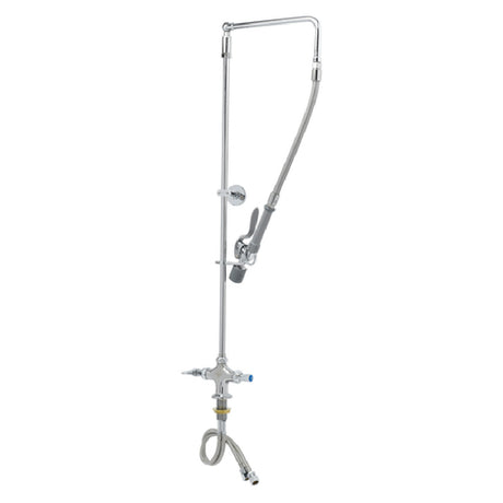 T&S Brass B-0111-BC EasyInstall Pre-Rinse Overhead Swivel Arm Single Hole Base