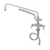 T&S Brass S-0200-U18-CR UltraRinse Stainless Steel Single Hole Deck Mount Mixing Faucet