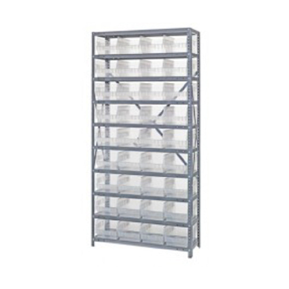 Quantum 1275-207CL Shelving Unit 12"D X 36"L X 75"H Heavy Duty