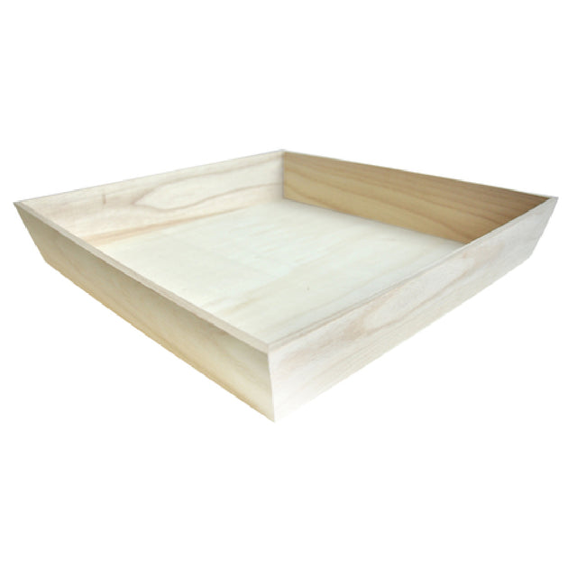 PacknWood 210WOODTRAY4040H - Noah4040H Tray, 17.9" X 17.9" X 3", Square