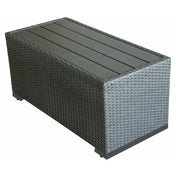 Plantation Prestige Commercial Furniture 8771836-0155 Durango End Table Light Gray Faux Wood Slat Table Top