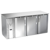 Victory VBBN72HC-F-PT-S - Pass-Thru Back Bar Refrigerator, Food Rated, Three-section
