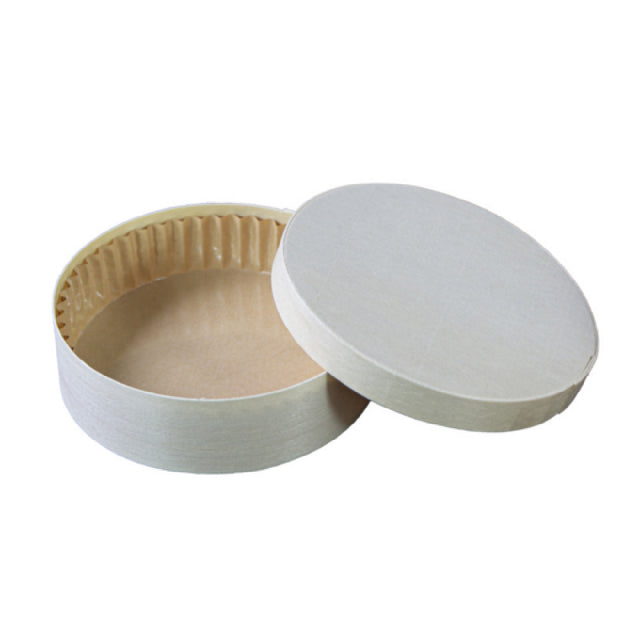 PacknWood 210WBOX350 - Wooden Box With Greaseproof Paper For Oven Baking, 4.9"W X 1.6"H