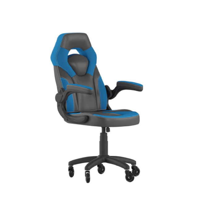 Flash Furniture CH-00095-BL-RLB-GG X10 Gaming Chair 250 Lb. Weight Capacity LeatherSoft Upholstery With Mesh Inserts