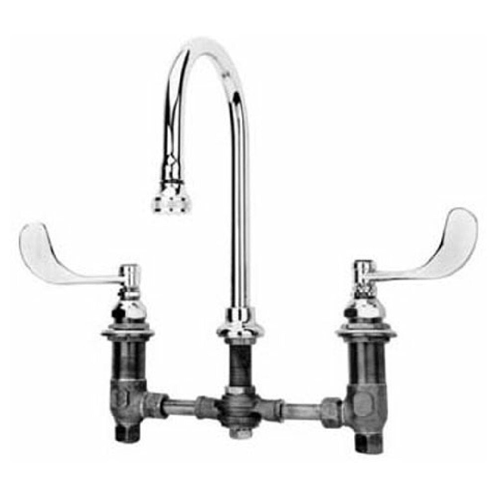 T&S Brass -0865-04 Swvl Gs Nck Med Faucet 8 In Centers