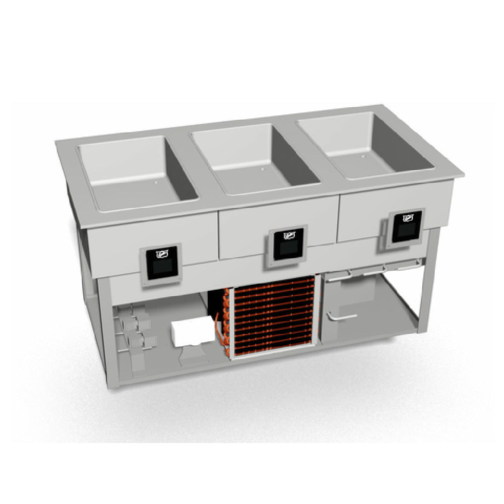 Duke HCF-3 Hot/Cold/Freeze Drop-In Food Well Unit Heated & Refrigerated 49" Long