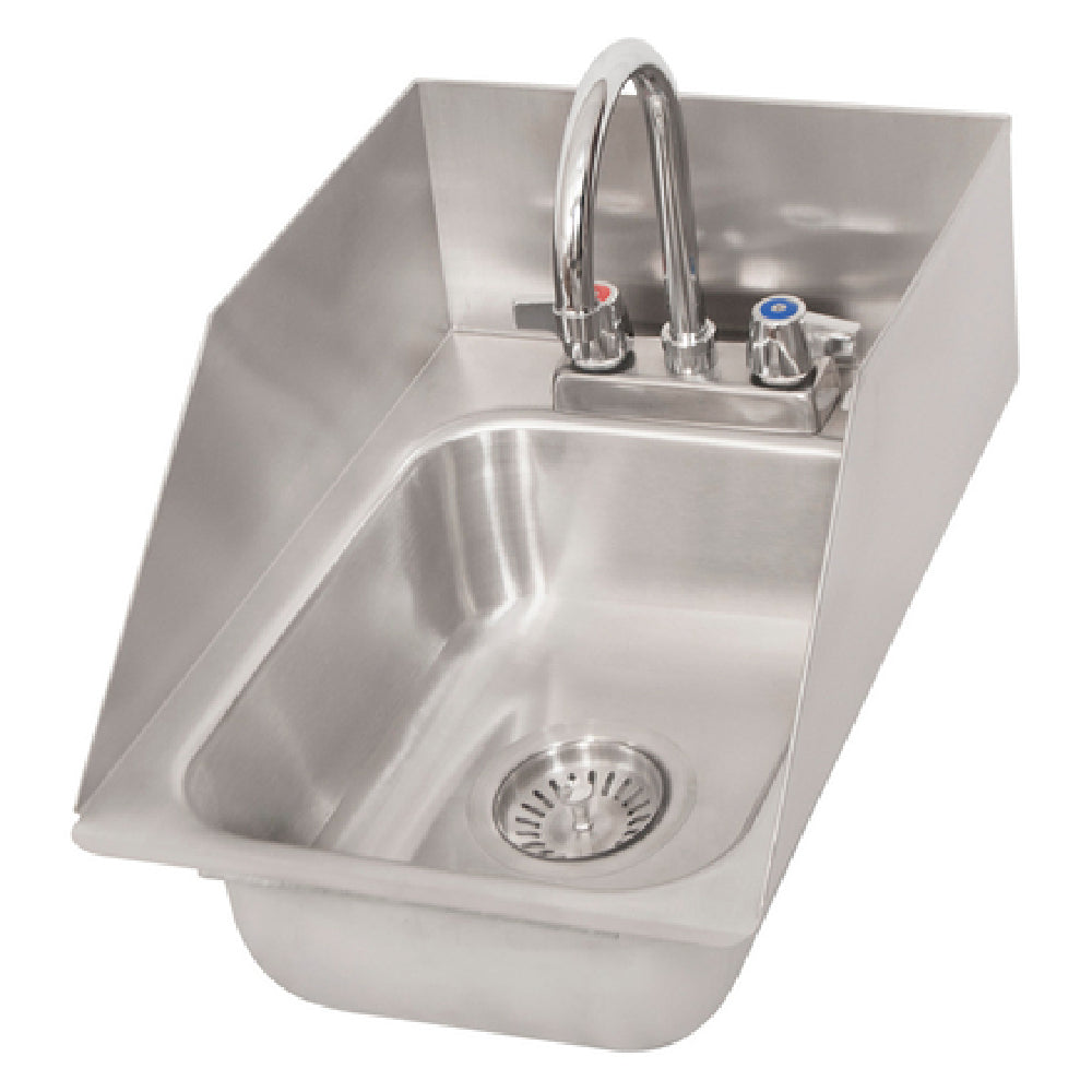 BK Resources DDI-1014524S-P-G Deep Drawn Drop-In Sink One Compartment 12-5/8"W X 18-1/2"D X 10-1/2"H Overall Size