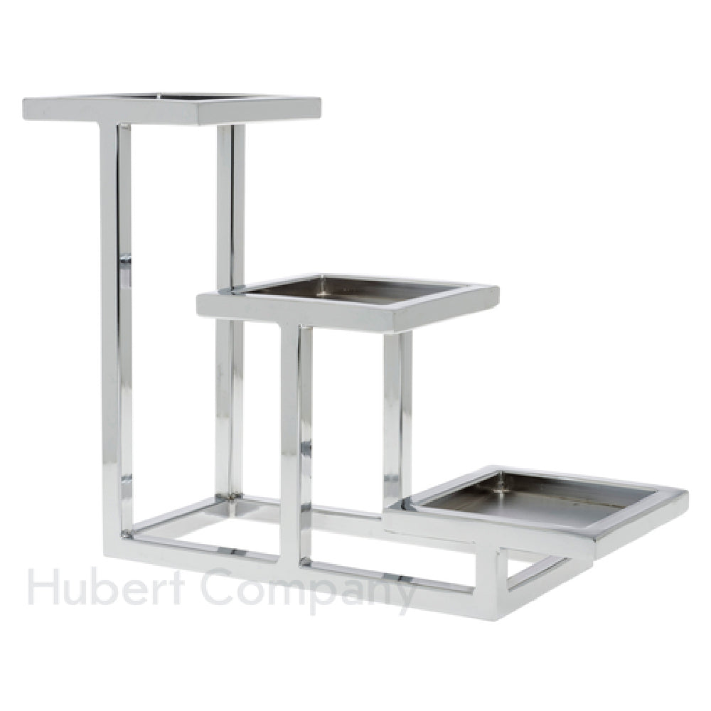 Hubert 23628 - Cerve Collection Bowl Stand, 3-tier, 3-7/8"L X 13-1/2"W X 9-11/16"H