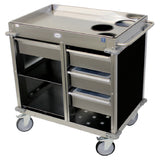 Cadco BC-4-L6 MobileServ® Beverage Cart Back-loading (3) Airpot Wells