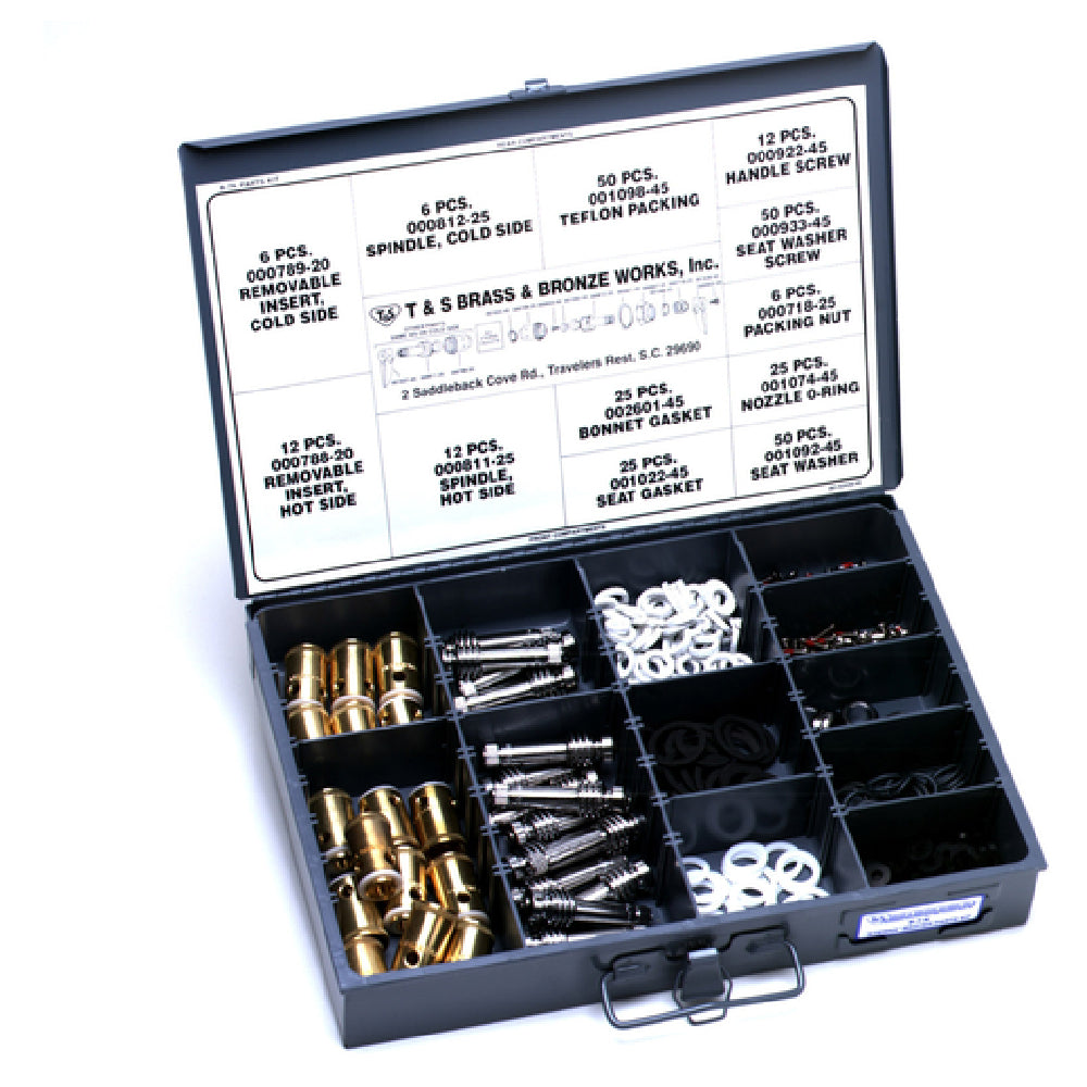 T&S Brass B-7K Eterna Spindle Master Kit (12)right & (6)left Eternal Inserts (12)right & (6)left Spindle Insert