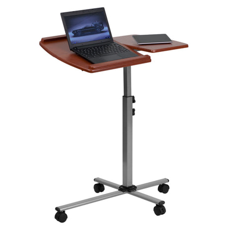 Flash Furniture NAN-JN-2762-GG Laptop Computer Table/Desk 29-1/4"W X 17-1/2"D X 28-1/2" To 38-1/2" Adjustable Height