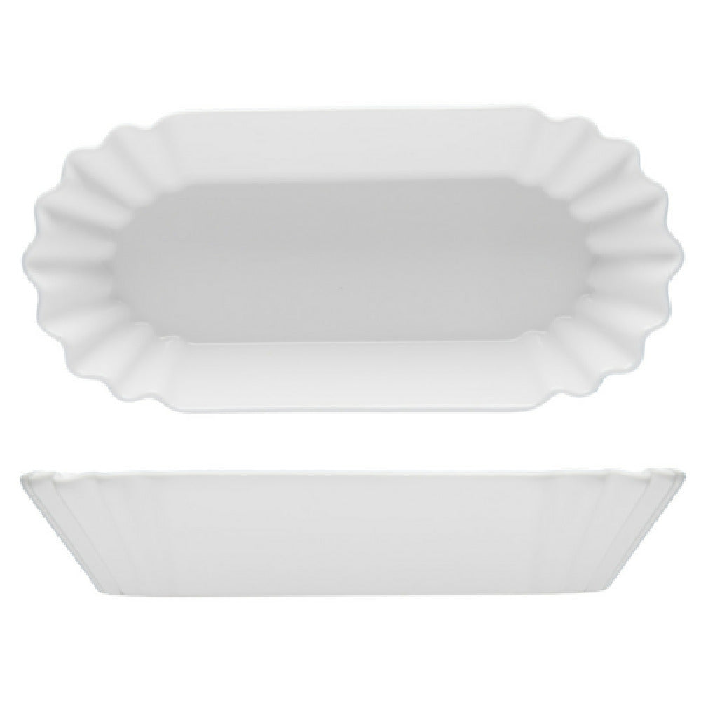 Fortessa 4600.F0000.06 Food Truck Hot Dog Plate 8.25x4" (21.5x10cm) (0.55 Each Weight) (Per Case = 12 Each)