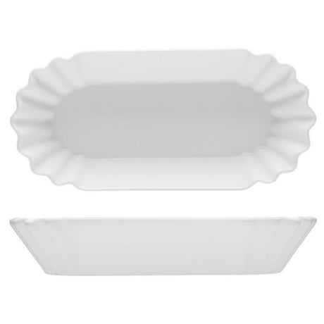 Fortessa 4600.F0000.06 Food Truck Hot Dog Plate 8.25x4" (21.5x10cm) (0.55 Each Weight) (Per Case = 12 Each)