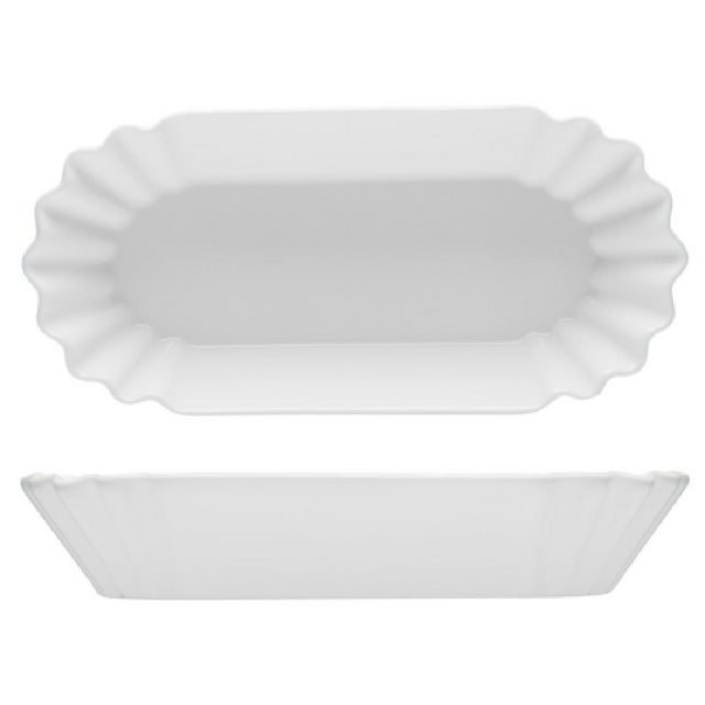 Fortessa 4600.F0000.06 Food Truck Hot Dog Plate 8.25x4" (21.5x10cm) (0.55 Each Weight) (Per Case = 12 Each)