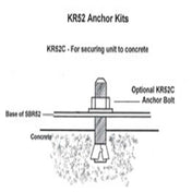Rubbermaid FGKR52C - Concrete Mounting Anchor Kit, For SBR52, Made In USA