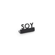 American Metalcraft MSBS1 - Mini Laser Cut Sign, 0.625"W X 1.25"D X 0.75"H, Black