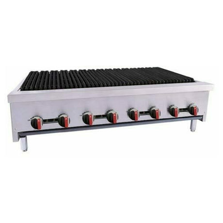 BakeMax BACGG48-8 Charbroiler Natural Gas Countertop