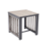 Plantation Prestige Commercial Furniture 8822121-0150 Telluride End Table 21" X 21" Matte Black Finish