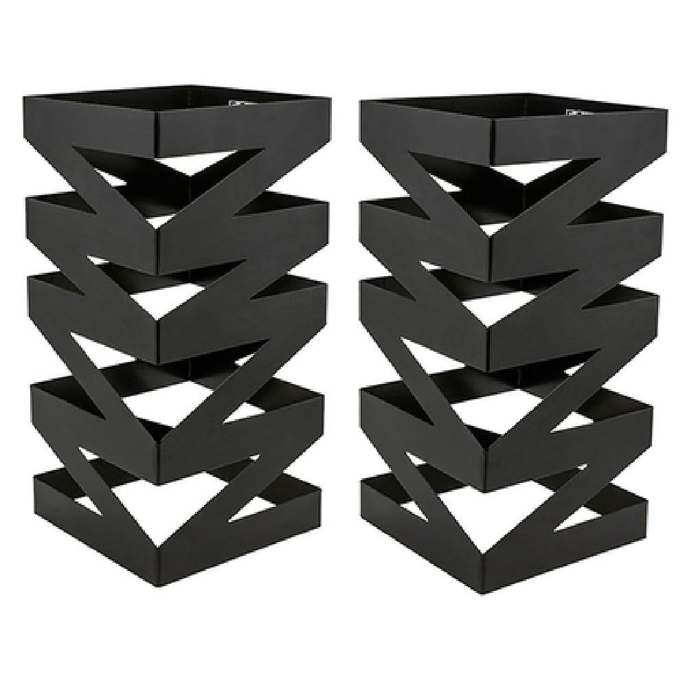 FOH BRI013BKI28 B³ Buffet Building Blocks® Zig Zag Display Riser Set Of 26-1/4"W X 6-1/4"D X 13"H