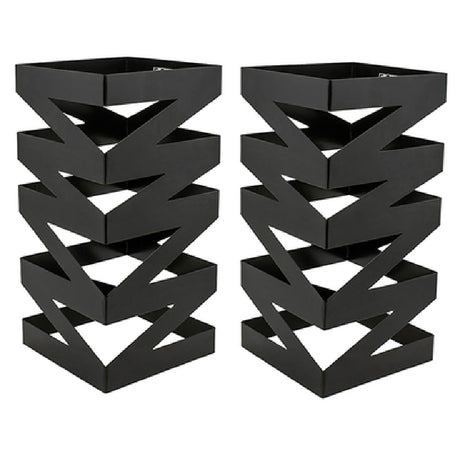 FOH BRI013BKI28 B³ Buffet Building Blocks® Zig Zag Display Riser Set Of 26-1/4"W X 6-1/4"D X 13"H