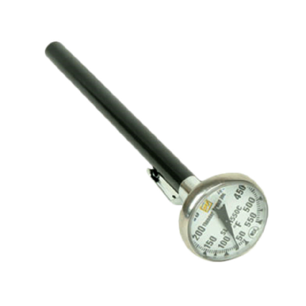 Thunder Group SLTH550 Pocket Thermometer 1-1/8" Dial Display 5" Pointed Stem And Bezel