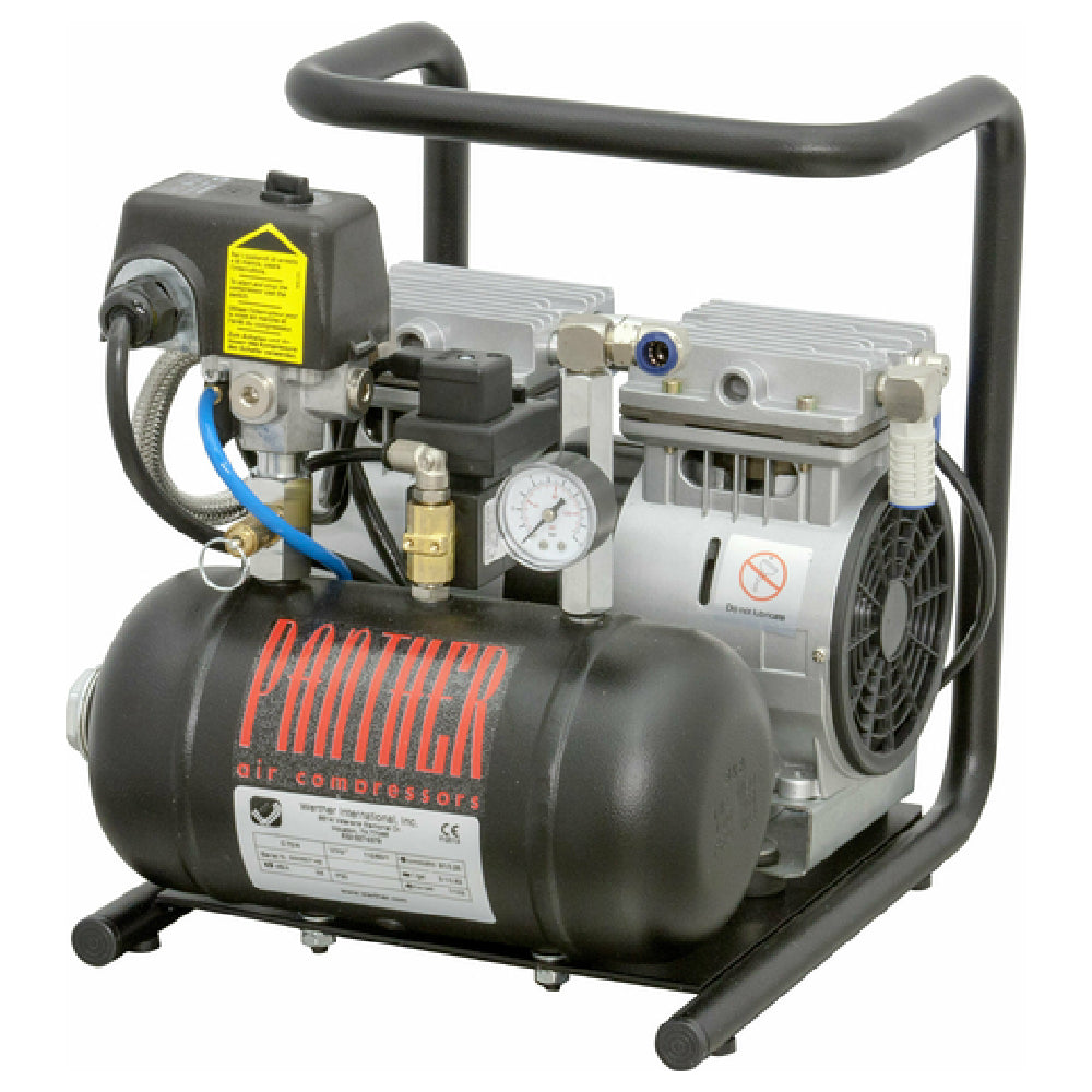 DoughXpress SILENT COMPRESSR (65591) Quiet Air Compressor 1.1 Gallon Tank Oil Less With Auto Drain & Reservoir