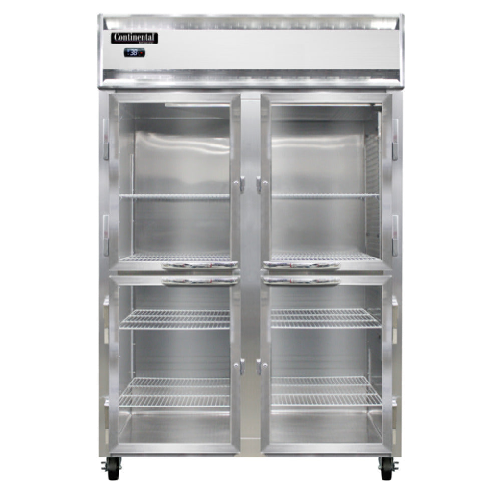 Continental Refrigerator 2RNSAPTHD-GD-SD Refrigerator 50 Cu. Ft. Capacity Pass-thru