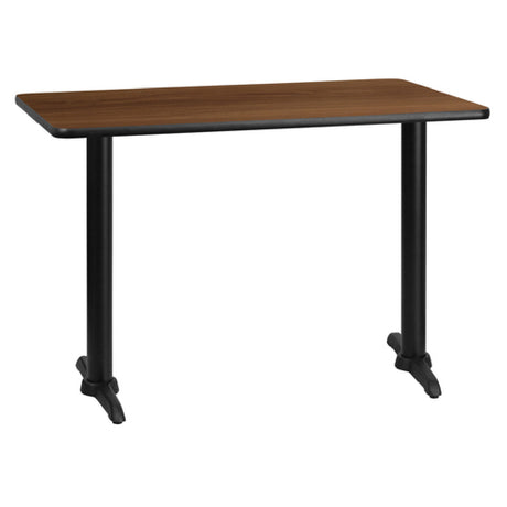 Flash Furniture XU-WALTB-3042-T0522-GG Table 42”W X 30”D X 31-1/8”H Dining Height