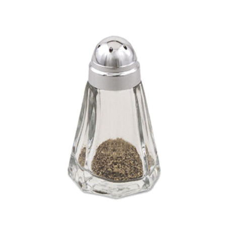 Alegacy Foodservice Products 77SP Bullet Salt & Pepper Shaker 1 Oz. Paneled Glass Jar