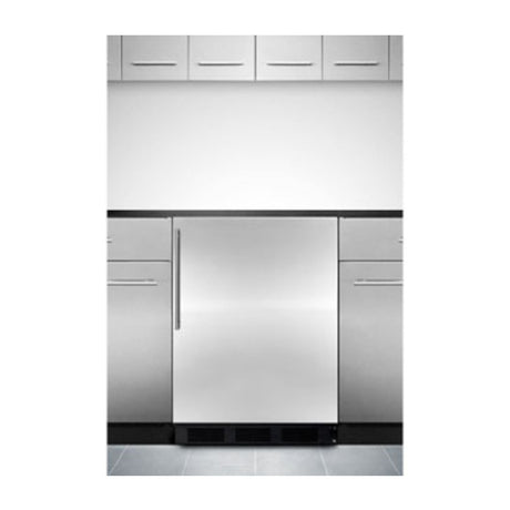 Summit FF7BKBISSHVADA Undercounter Refrigerator Built-in Or Freestanding Use One-section