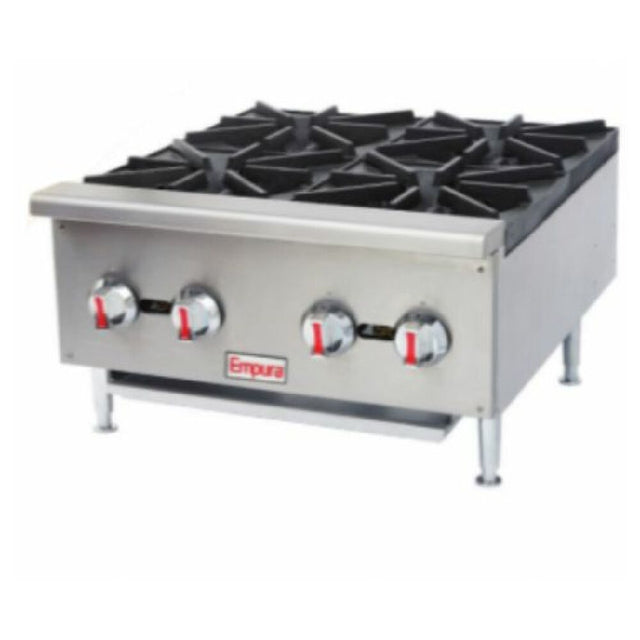 Empura Stainless EHP-4 Empura 24" Hot Plate 4-Burner Natural Gas