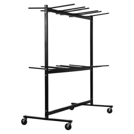 Alpine Industries ADI690-03 Folding Chair Cart 2 Tier 4 Casters