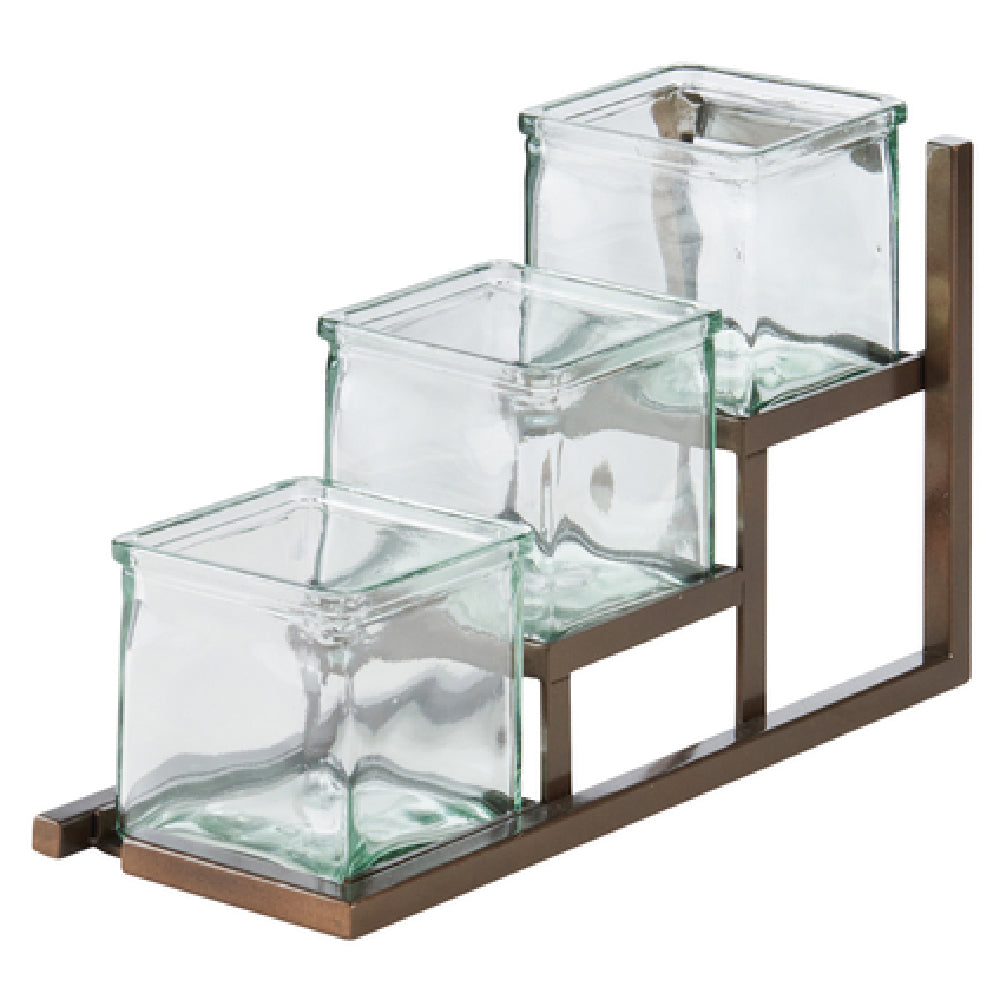 Cal Mil 4304-84 Sierra Jar Display 5"W X 12-3/4"D X 8"H Three Step Unit