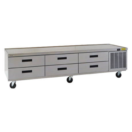 Delfield F2999CP Refrigerated Low-Profile Equipment Stand 99-1/4"W X 31-47/50"D X 24"H