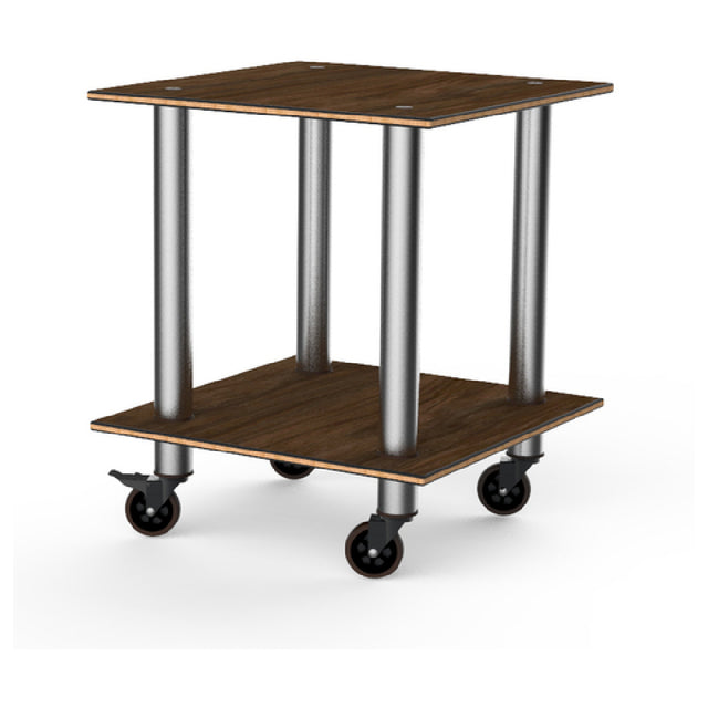 Steelite MGCMDX03WSXW Mogogo Buffet Solutions Modular Serving Table 2-tier 29-1/2" X 29-1/2" X 35"H