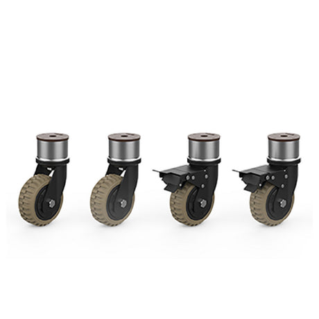 Steelite MGSADDSS2701 Casters With Segment Adaptor Heavy Duty (2 With Brakes 2 Without)