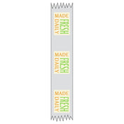 Hubert 98110 - Merchandising Food Tape, "Made Fresh Daily", 1" X 500' Roll