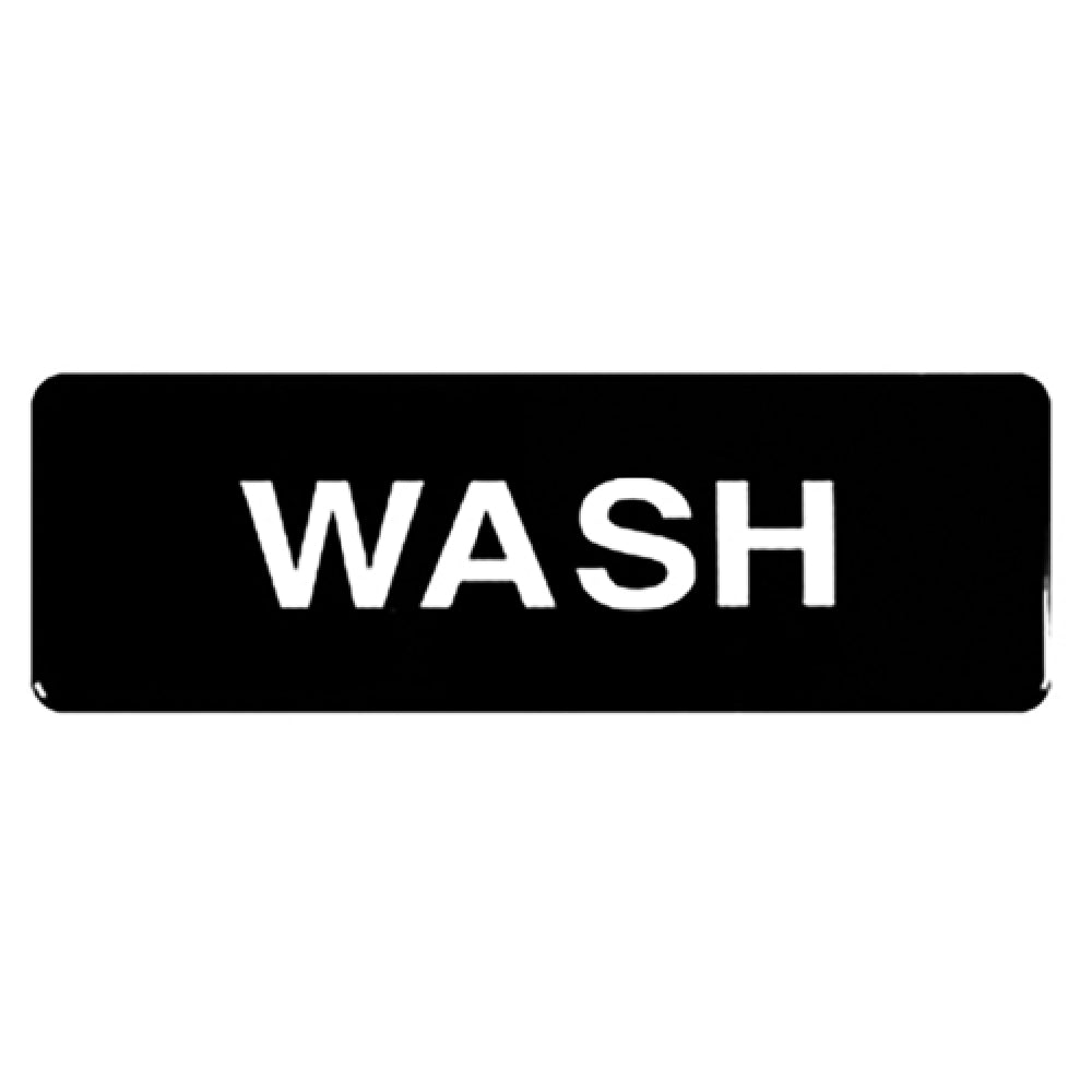 Thunder Group PLIS9341BK Information Symbol Sign 9" X 3" "Wash"