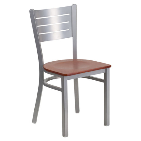 Flash Furniture XU-DG-60401-CHYW-GG Hercules Series Restaurant Chair Metal Cutout Slat Back