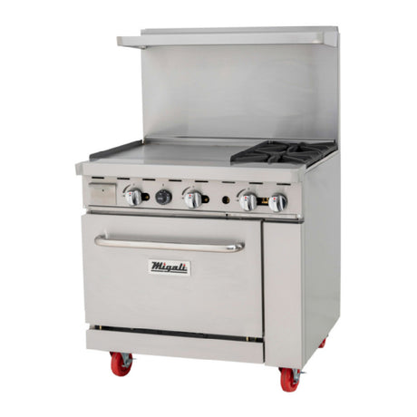 Migali Industries C-RO2B-24GL-LP Competitor Series® Range With Griddle Liquid Propane 36” W