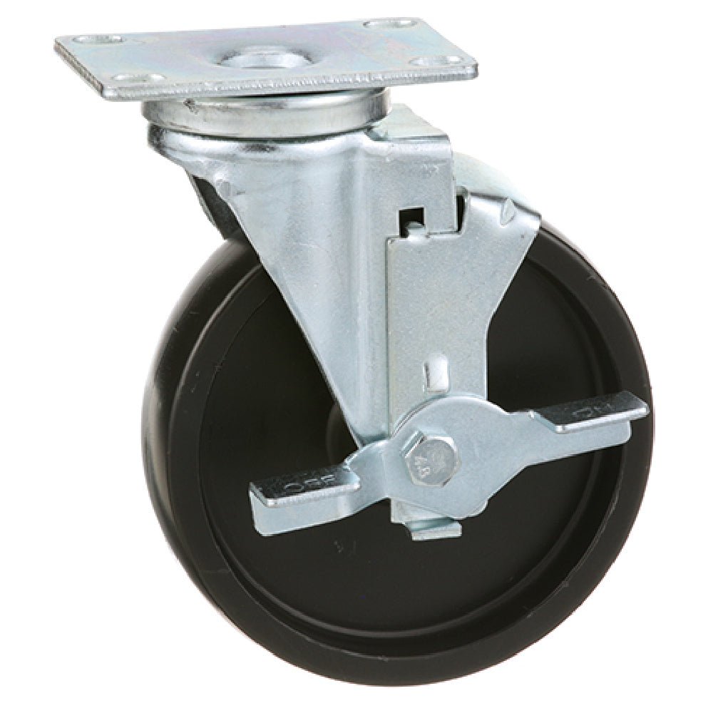 Component Hardware Group CMP1-5BBB Kason 5 In Plate Caster W/ Brake Swivel