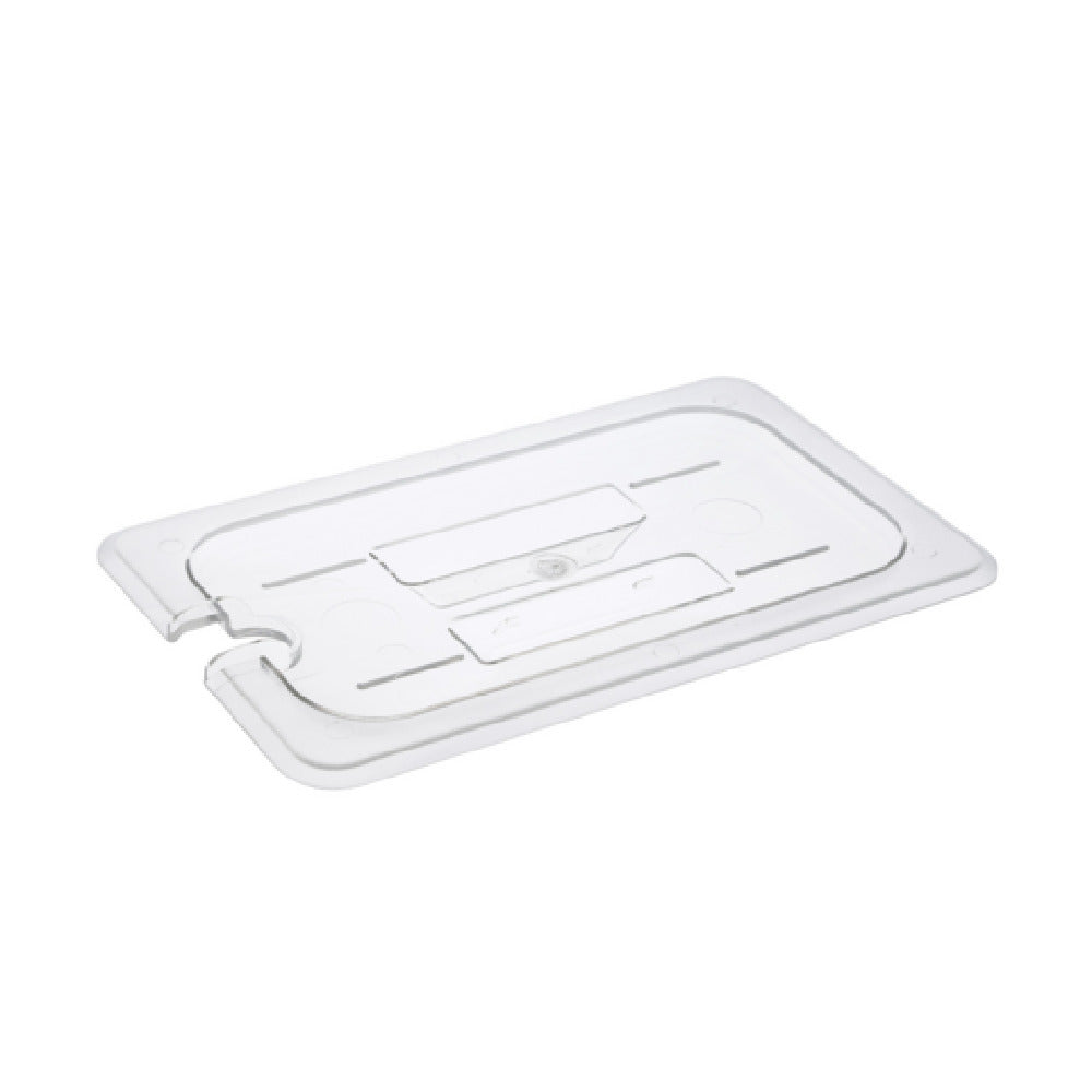 CAC China PCSL-QC Food Pan Cover 1/4-size Notched