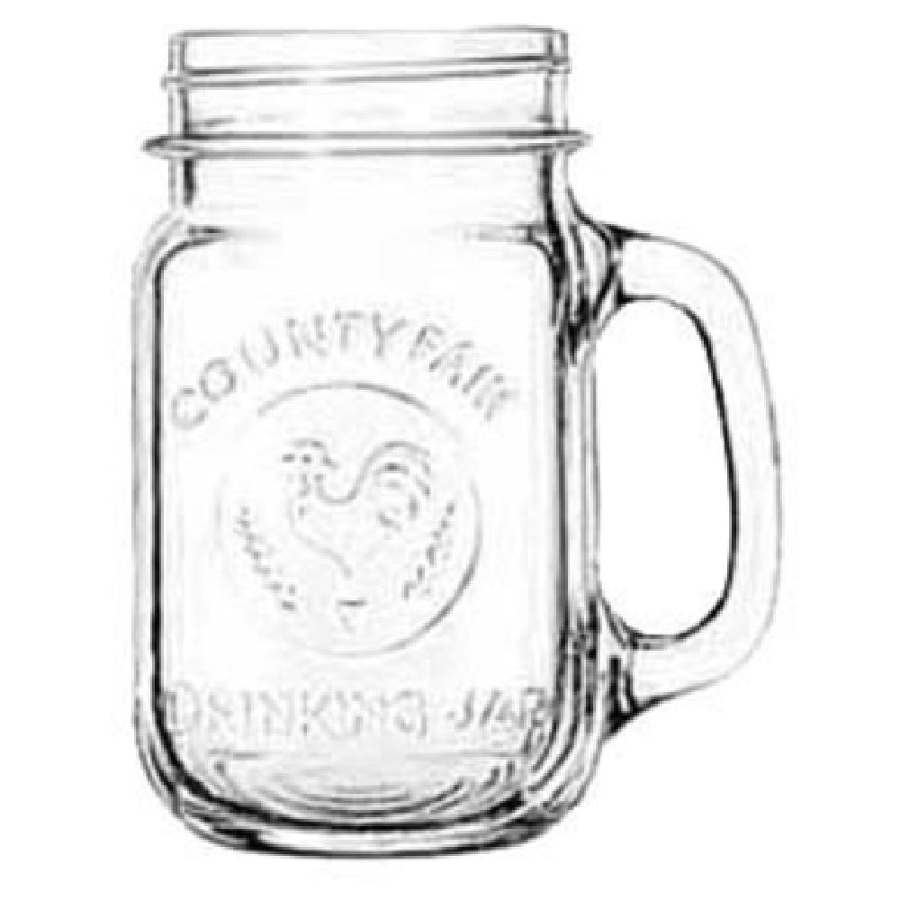 Libbey 97085 Drinking Jar 16-1/2 Oz. County Fair