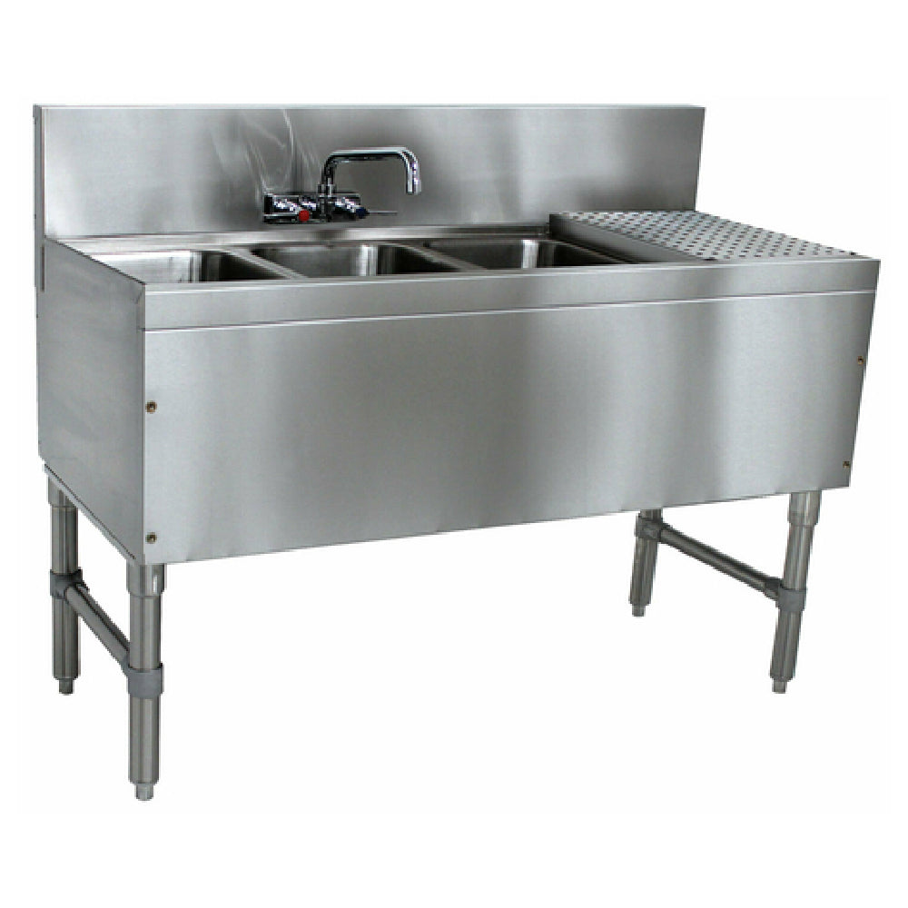 Advance Tabco PRB-19-43L Prestige Underbar Sink Unit 3-compartment 48"W X 20"D X 36"H